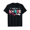 Micu Nurse Heart Stethoscope T-Shirt