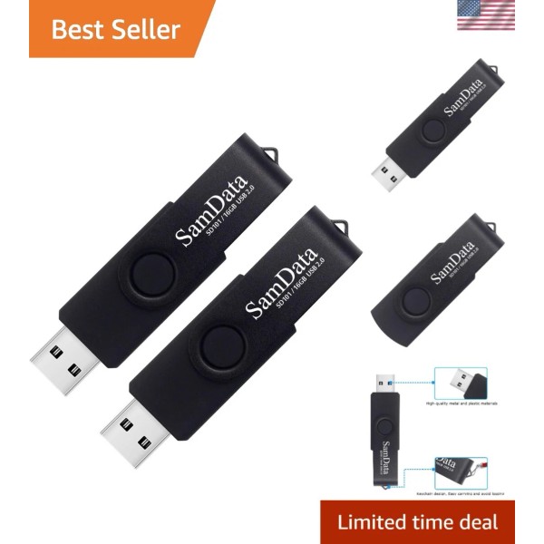 16GB USB Flash Drives 2 Pack 16GB Thumb Drives Memory