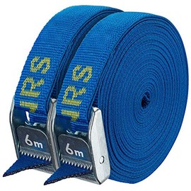 NRS 2.5cm Heavy Duty Straps - 6m (Pair) - Iconic Blue