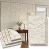 3D Lava Rock Molten Texture PU Wall Panels, 24"x48" Ivory