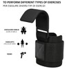 Weight Lifting Hooks Wrist Padding Pair of Straps 8 mm