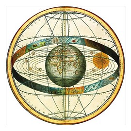 Castle Melamine Celestial Maps Placemats - Set of 4