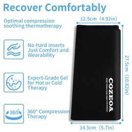 Knee Ice Pack Wrap,Freeze Sleeve,Cold Compress Therapy for Arthritis, Meniscus Tear and ACL, Swelling,Gel Cold Packs Brace Also for Elbow, Ankle & Calf (XL)