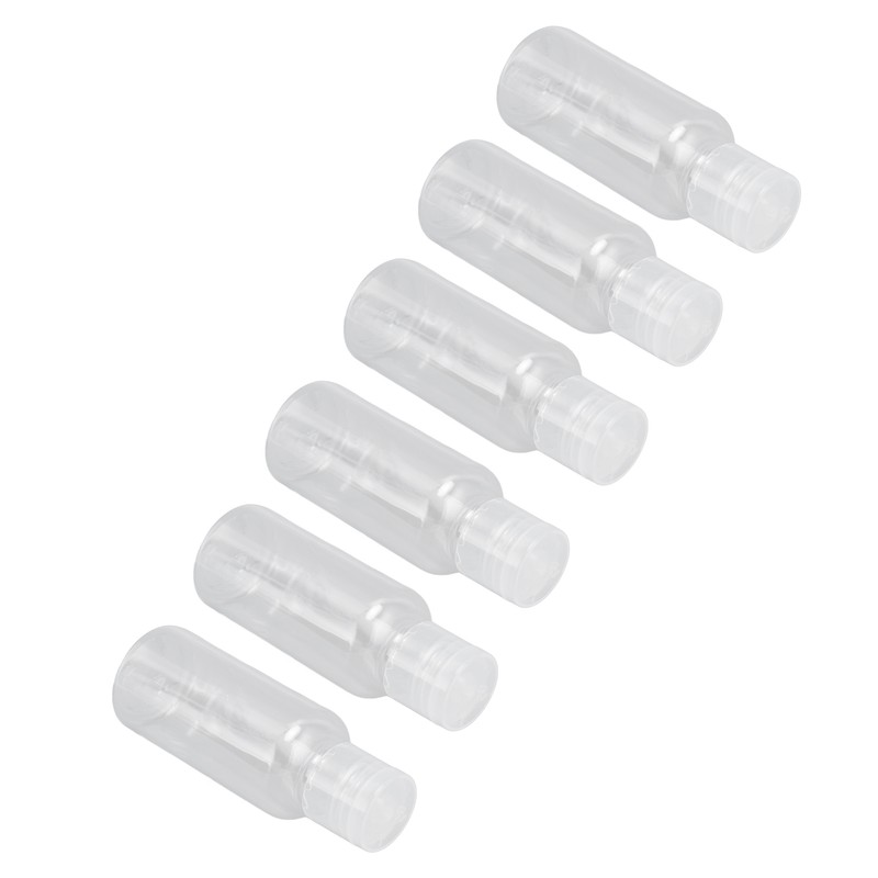 6pcs Camping Spice Containers Mini Portable Transparent Spice Jar Kit