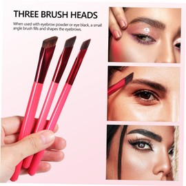 NOLITOY Travel Makeup Brush Set Eyebrow Brushes Brow Spoolie for Natural Eyebrows