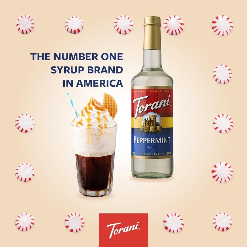Torani+Peppermint+Coffee+Syrup+25oz+-+Plastic+Bottle