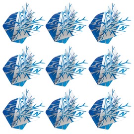 RED DRAGON Yin Yang Double Sided Gerwyn Price Iceman Blue & White Standard Dart Flights 3 Sets Per Pack (9 Dart Flights in total)