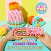 Bright Stripes Nimble Knitter Kit| 4-in-1 Adjustable Bamboo Loom with