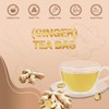 Ginger Root Herbal Tea - Caffeine Free, 50 Tea Bags