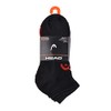 Head Men's Quarter Athletic Sport Socks 10-Pack (Black)