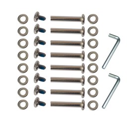 OD 15/64" (6mm) Shaft Hex Socket Screw Inline Skate Wheel Roller Blades Replacement Skate Wheel Axles Repair kit (40mm)