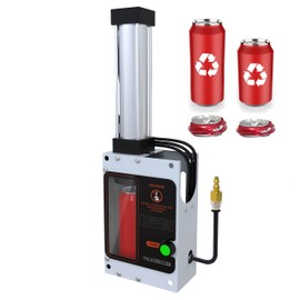 12oz/16oz Pneumatic Can Crusher, Aluminum Can Crusher for Recycling, Wall Mounted Can Smasher, Automatic Discharge after Crushed, Safe and Efficient Recycling Tools.