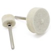 Wool Felt Polishing Pad,100 Pieces Buff Clean Wheels Multifunctional Felt