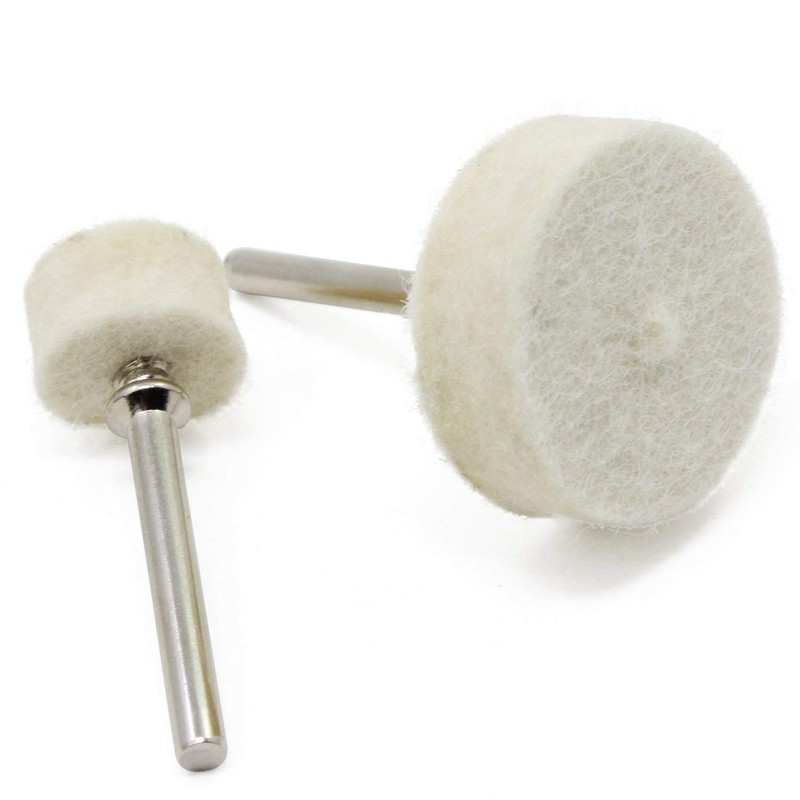 Wool Felt Polishing Pad,100 Pieces Buff Clean Wheels Multifunctional Felt