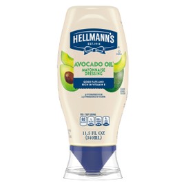 Hellmann's Mayonnaise Dressing Avocado Oil Quality Ingredients with Good Fats, Rich in Vitamin E 11.5 Fl Oz