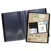 eco-eco A4 100% Recycled 40 Pocket Black Flexible Cover Portfolio
