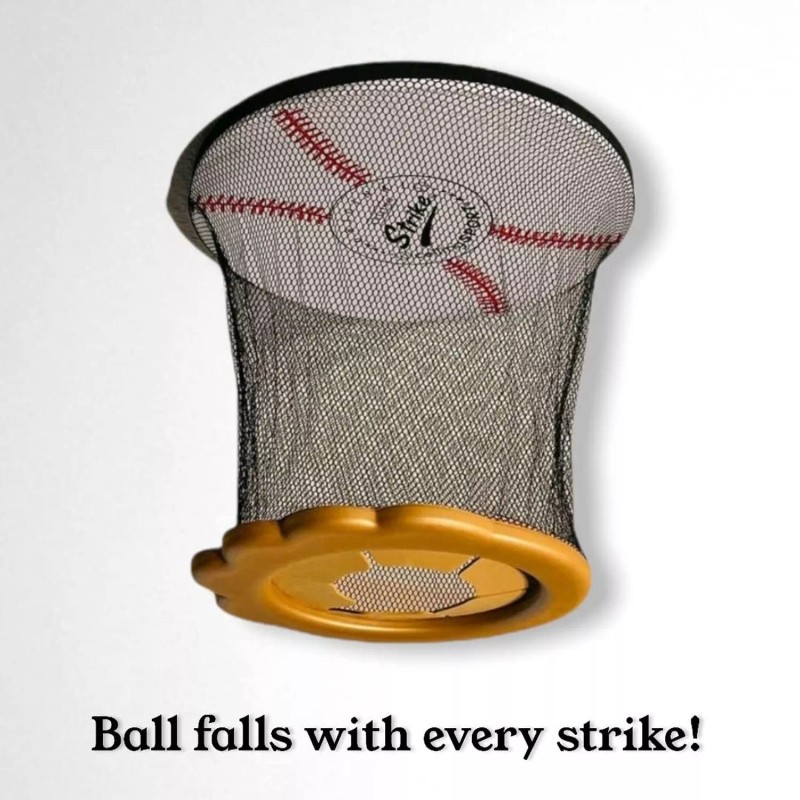 Ceiling Strike: Indoor Easy Catch Ceiling Baseball Kids Toy Game