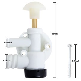 385314349 Water Valve Assembly for Dometic 385314349 for Sealand EcoVac Vacuflush Pedal Flush Toilets Camper Trailer Toilet Repair Kit,2Pack