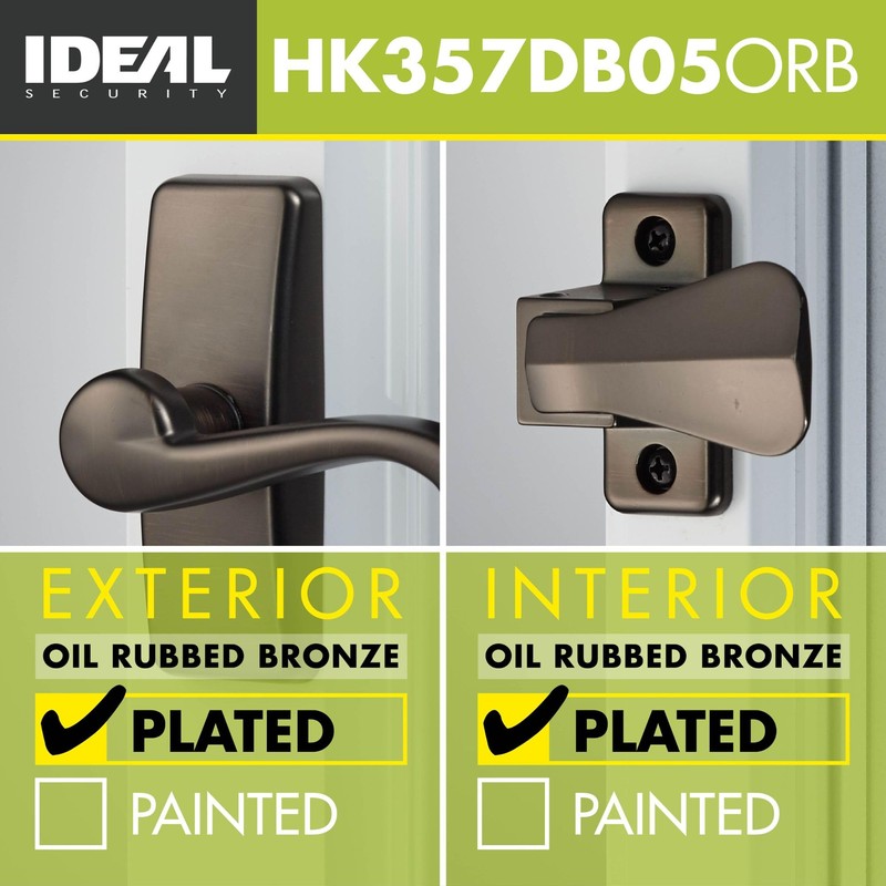 Ideal Security Door Lever with Deadbolt Lock for Storm and