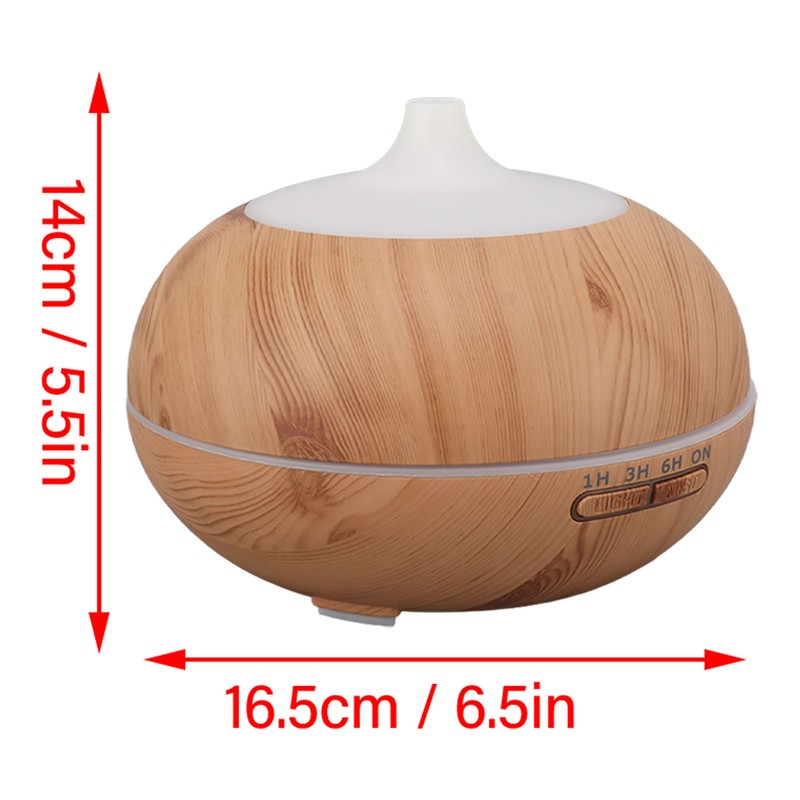 550ML Wood Grain Aromatherapy Diffuser Aroma Diffuser Ultrasound Oil Diffuser