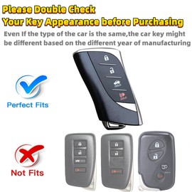 RFSRZ Key Fob Cover,Beaded Bracelet Key Holder Fits for 2018-2022 2023 RX350h ES LS RS GX 460 LX LC 500/500h Smart Key Car Key Accessaries