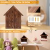 LETUBUYU Floating Bedside Wood Bookshelf, Triangle Book Page Holder, Wooden