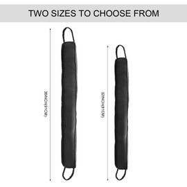 Heavy Duty Door Draft Stopper-Weighted Door Bottom Weather Stripping Noise Blocker (Black, 32 inch)