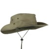 Extra Big Size Brushed Twill Aussie Hats -Khaki 2XL-3XL