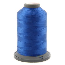 NTS Nähtechnik 1000 m Sewing Thread, Leather Yarn 20, Choice of Colours, Filament Yarn for Leather (Blue)