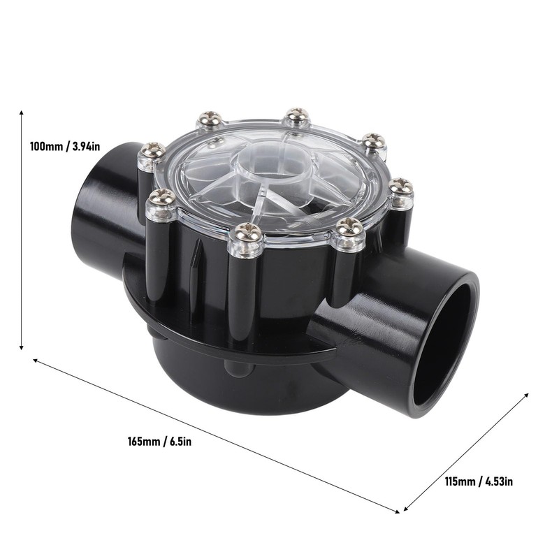 Pool Swimming Pool Check Valve, 2 Inch 2 Way Straight