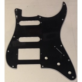 Fender Fits Fender® Stratocaster USA MIM Pickguard HSS 11-Hole - 3 Ply Black NEW!