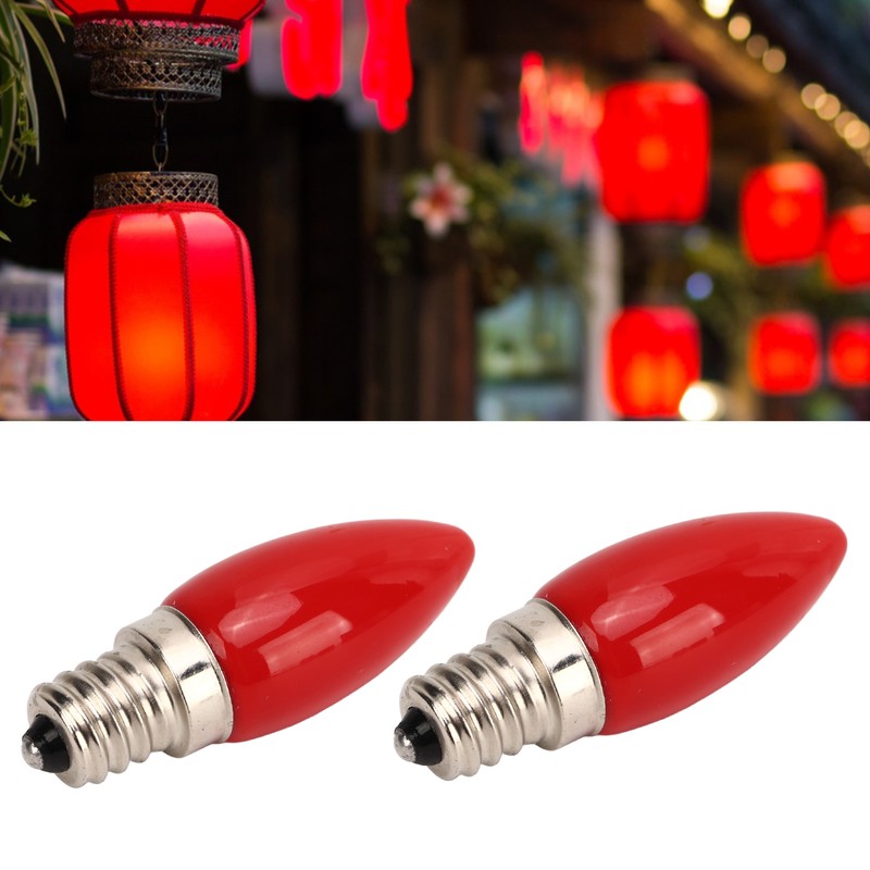 2PCS E12 4LEDS SMD2835 Candelabra Bulb 220V 1.5W Glass Chandelier
