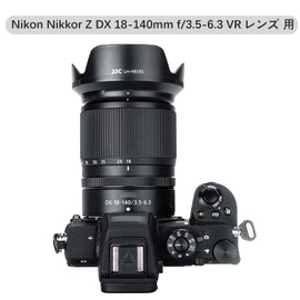 JJC Reversible HB-101 Lens Hood for Nikon Nikkor Z DX 18-140mm F3.5-6.3 VR Lens Compatible with Nikon Z fc Z50 Camera Ф62mm Protective Filter and Lens Cap Installable