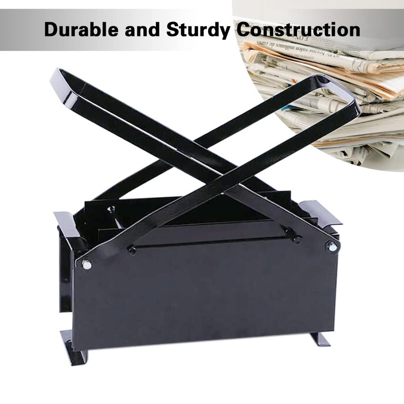 Futchoy Press Paper Log Maker, Newspaper Clumping Press Paper Briquette