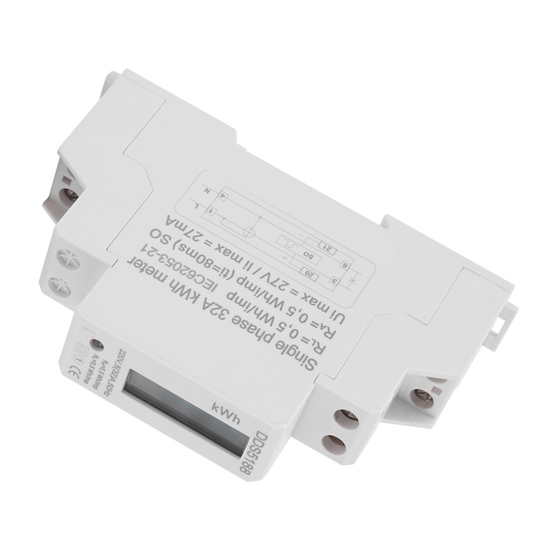Digital LCD Single phase Din Rail Electric Meter 5-32A Electronic
