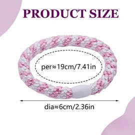 Thoquene Pack of 20 Hair Bands Original Braided Hair Bobbles Elastic