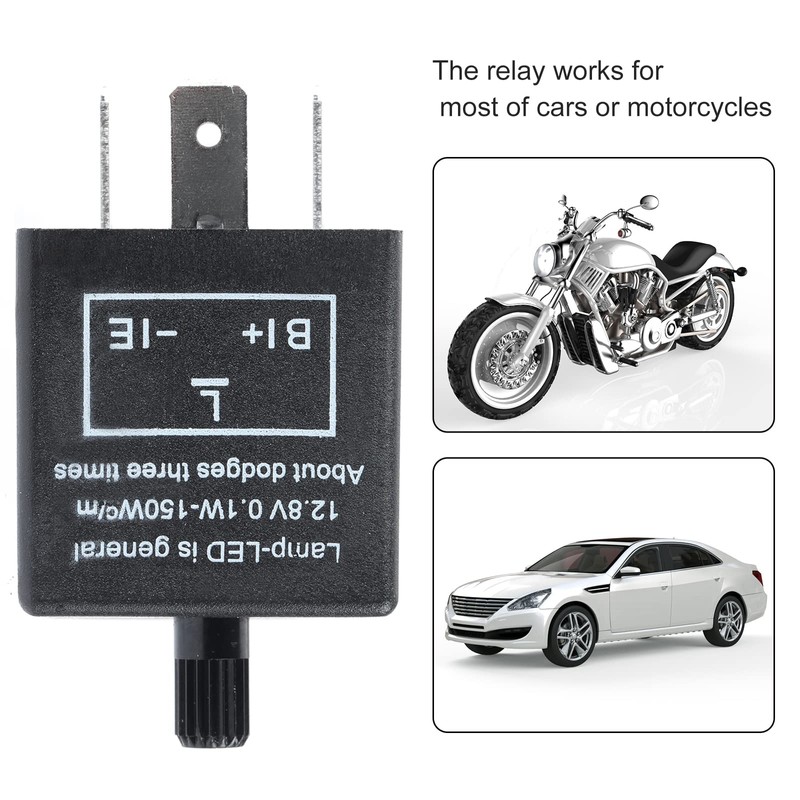 Rainco LED Flasher Relay CF-13KT 12V 0.1W-150W 3 Pin Motorcycle