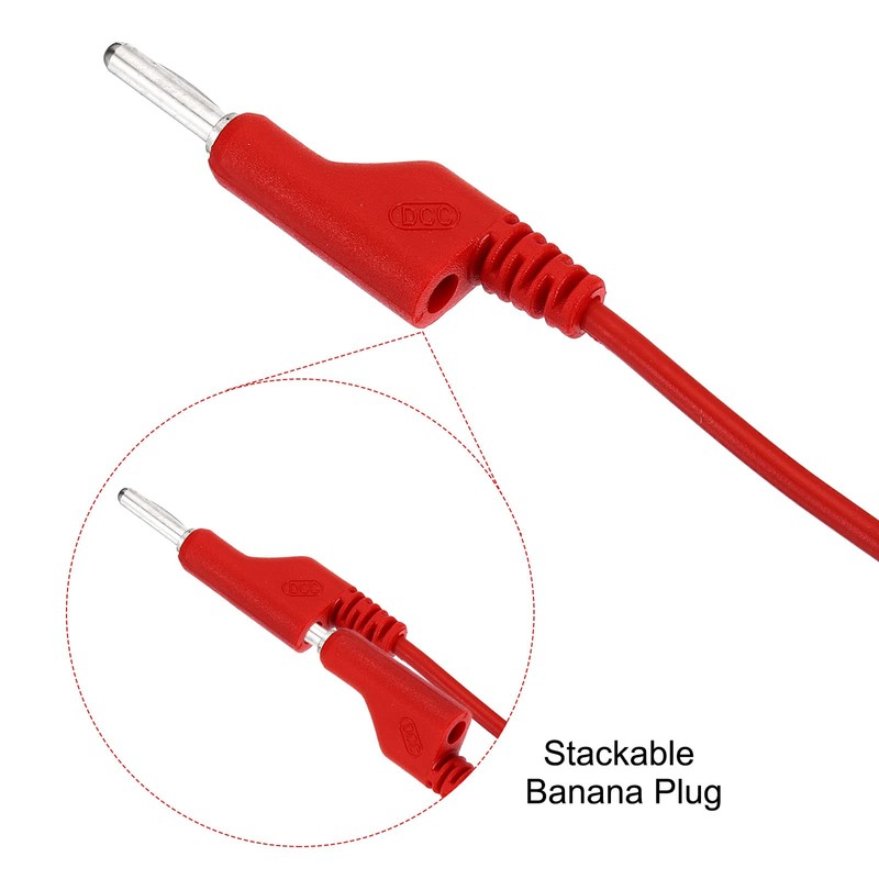 PATIKIL 4 mm Banana Plug to Banana Plug Test Leads