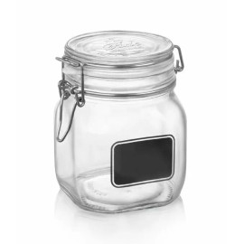 Bormioli Rocco 0.75L Swing Top Storage Jar w/Chalkboard Label