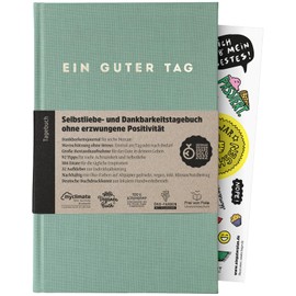 A Good Day, Self Love & Gratitude Journal Only 5-6 Minutes a Day For Gratitude, Mindfulness, Journaling, Diary (Lake Green)