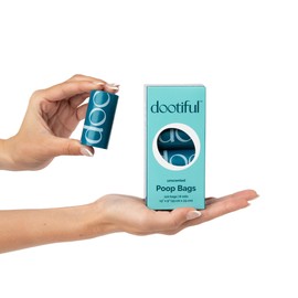 Dootiful Dog Poop Bags - 120 Unscented Bag, Tear Resistant Pet Bags for Poop - 8 Rolls, 100% Leak Proof - Extra Thick, Eco-Friendly Doggie Waste Bags for Hassle-Free Cleanup - Outdoor