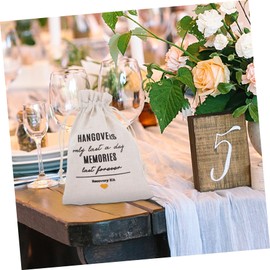 FUNOMOCYA 10pcs Drawstring Pouch Hangover Bag for Bridal Shower Bachelorette Party Decorations Elegant Wedding Supplies Versatile Gift Bags for Special Occasions