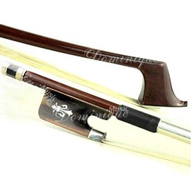 D Z Strad Viola Bow - Model 301 - Brazil Wood Bow with Ox Horn Frog and Fleur-de-Lis Inlay
