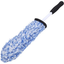 Cepillo de Rueda y Llantas Aramox 42 cm Azul de Microfibra Suave