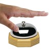 Westmark Table Waiter Bell Packed, Steel Silver/Beige, 9.1 x 9.1