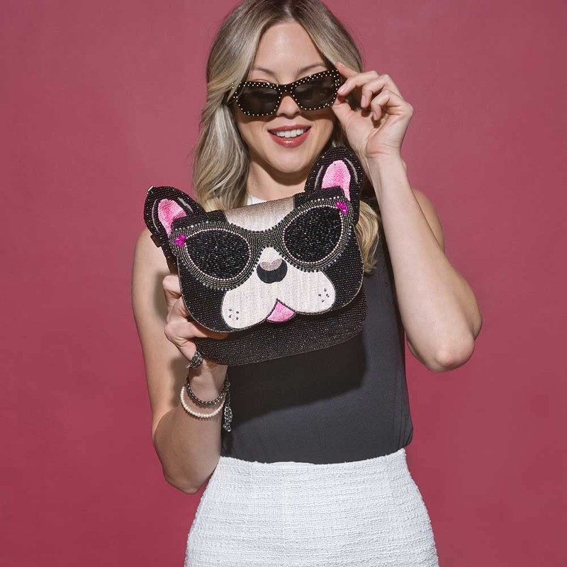 Mary Frances Throw Me A Bone Crossbody Handbag