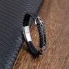 Luckly Aulay Men's 2-Piece Adjustable Bracelet Set with Tool, Stainless