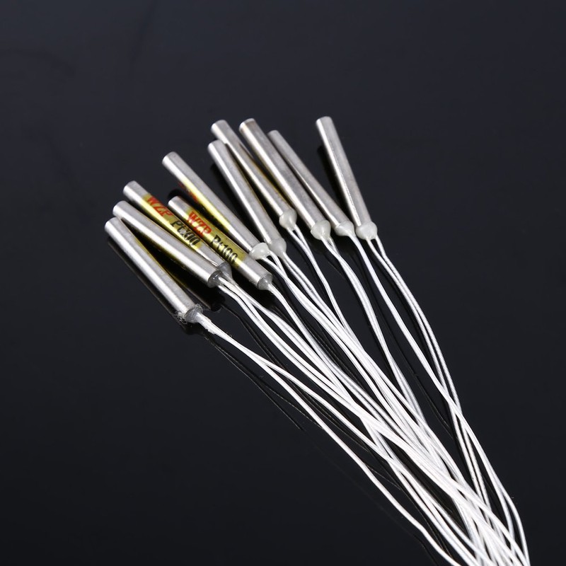 10pcs PT100 Temperature Sensor Probe, Temperature Probe, PT100 Waterproof Sensor