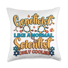 Genetic Science Gene Sequencing DNA Geneticist Throw Pillow