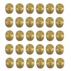 30 Pcs Schrader Core Caps, 1/4" HVAC Locking Caps Brass